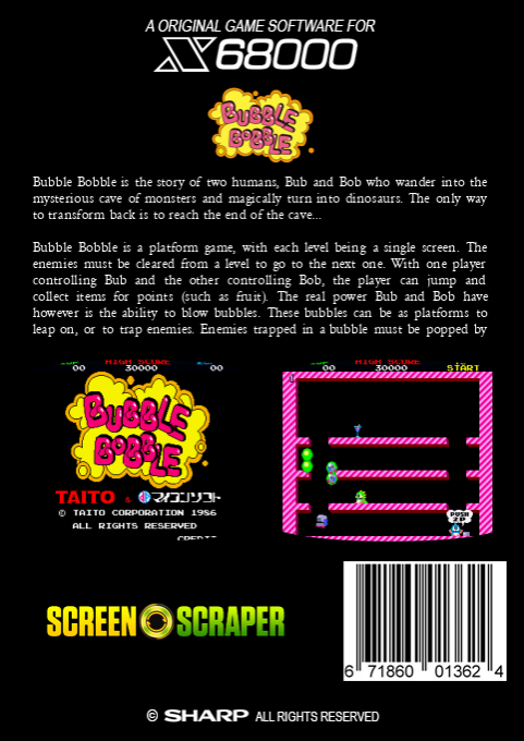 Bubble Bobble — box-2D-back (SS)