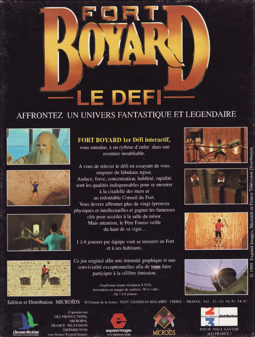 Fort Boyard - The Challenge — box-2D-back (FR)