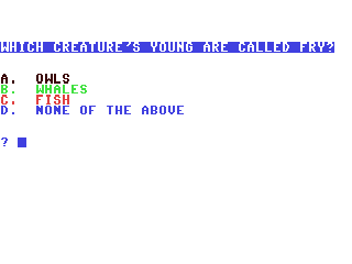 Trivia — ss (WOR)