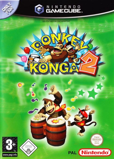 Donkey Konga 2 — box-2D (DE)
