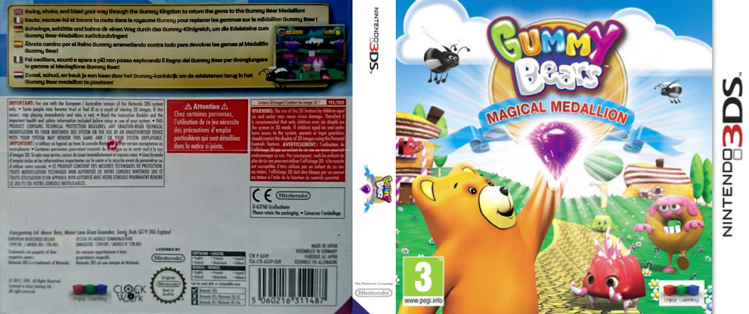 Gummy Bears : Magical Medallions 3D — box-texture (EU)