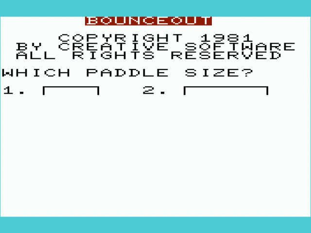 Bounce Out — sstitle (WOR)