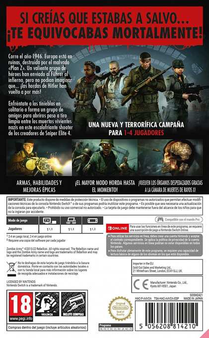 Zombie Army 4 Dead War — box-2D-back (EU)