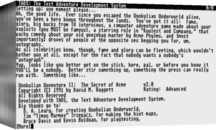 Unnkulian Unventure 2 - The Secret Of Acme — box-3D (WOR)
