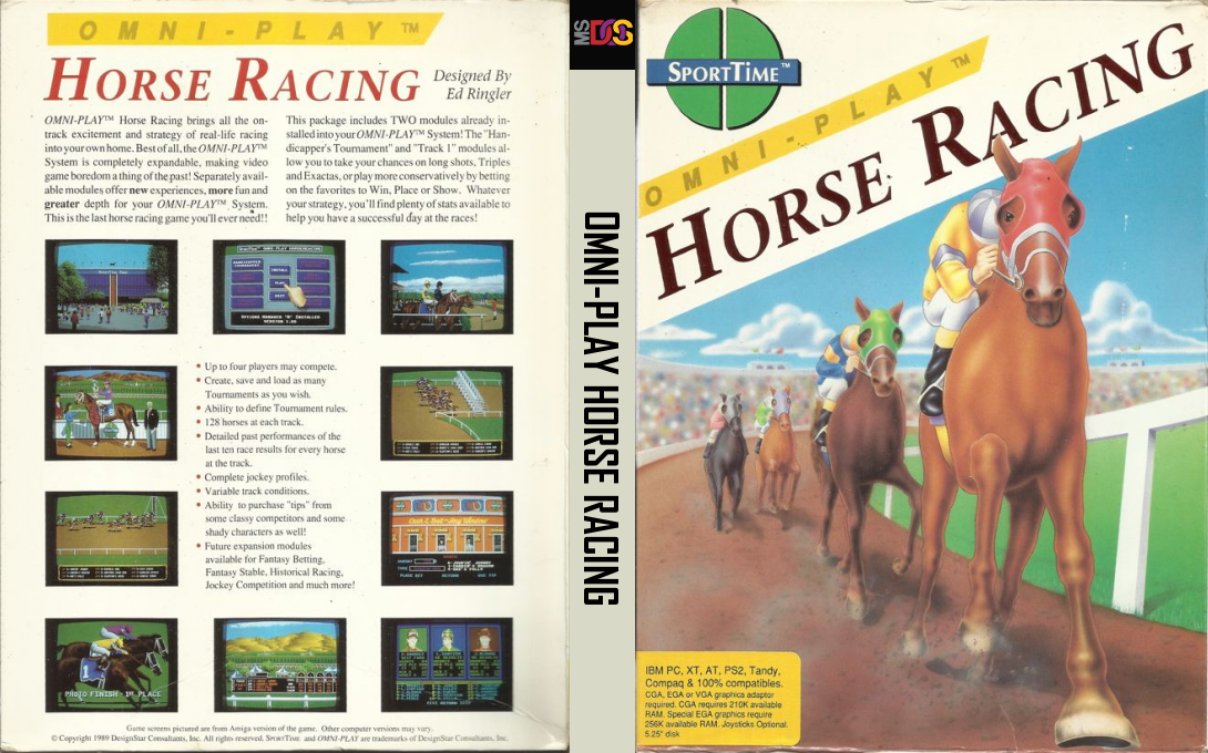 Omni-play Horse Racing — box-texture (US)