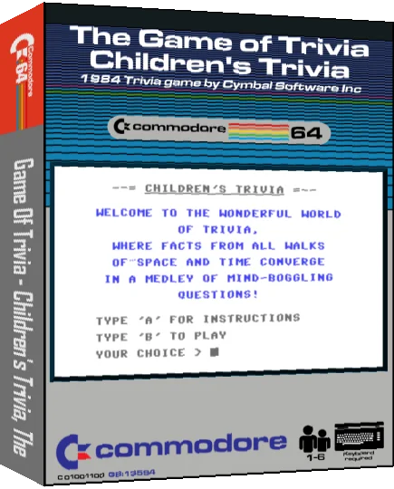 The Game of Trivia : Children's Trivia — box-3D (CUS)