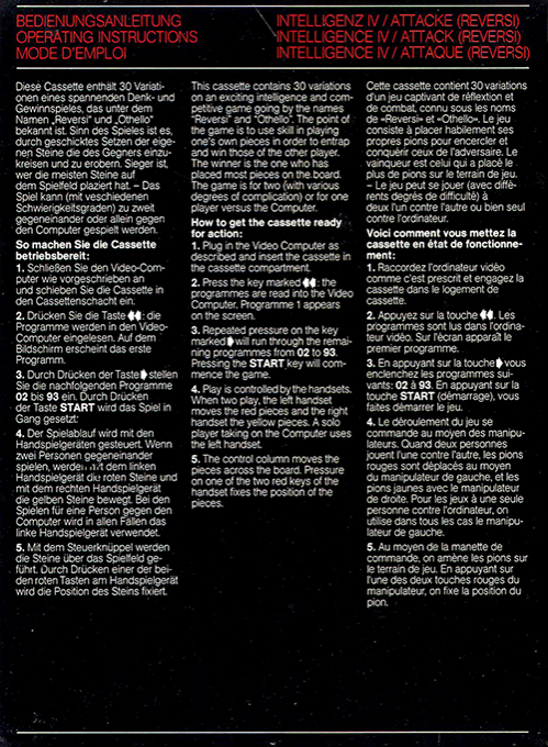 Intelligence 4 - Attack — box-2D-back (EU)