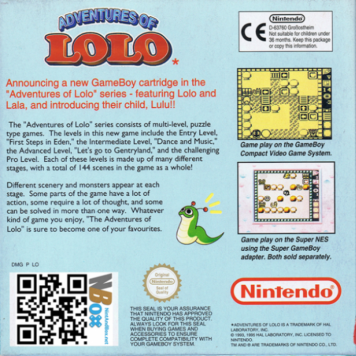 Adventures of Lolo — box-2D-back (EU)