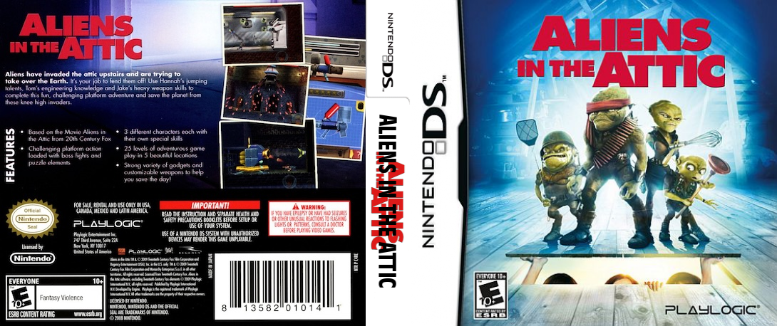 Aliens in the Attic — box-texture (US)