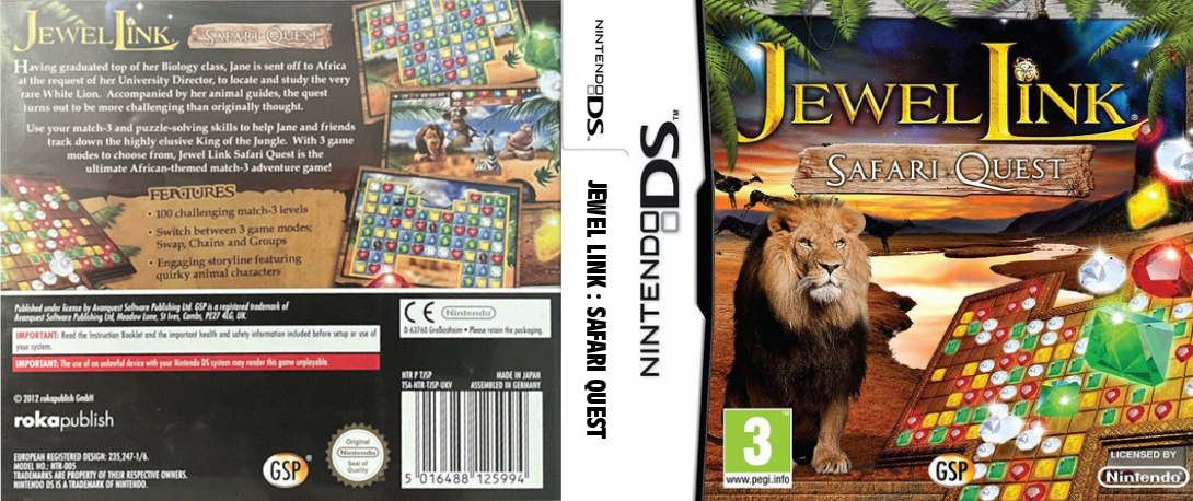 Jewel Link - Safari Quest — box-texture (EU)