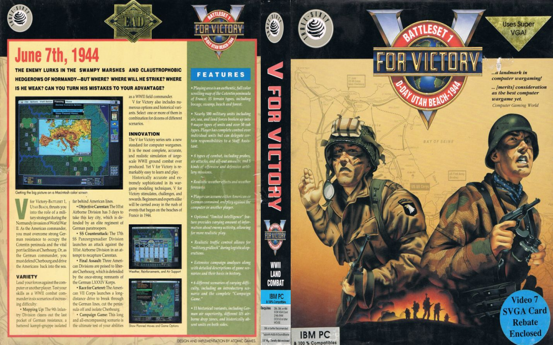 V For Victory - D-day Utah Beach — box-texture (US)
