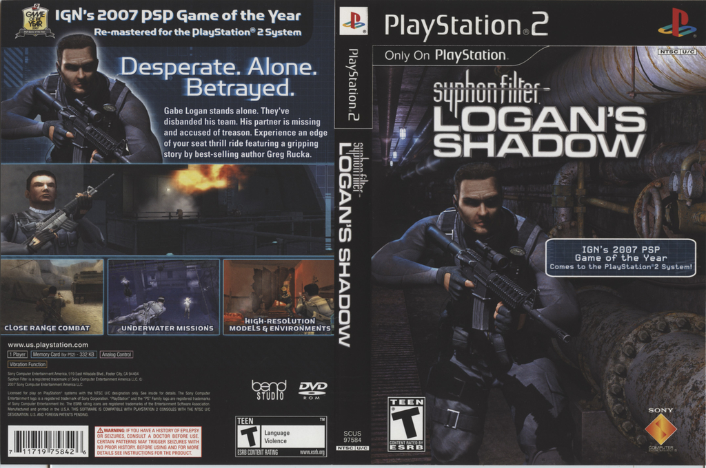 Syphon Filter - Logan's Shadow — box-texture (US)