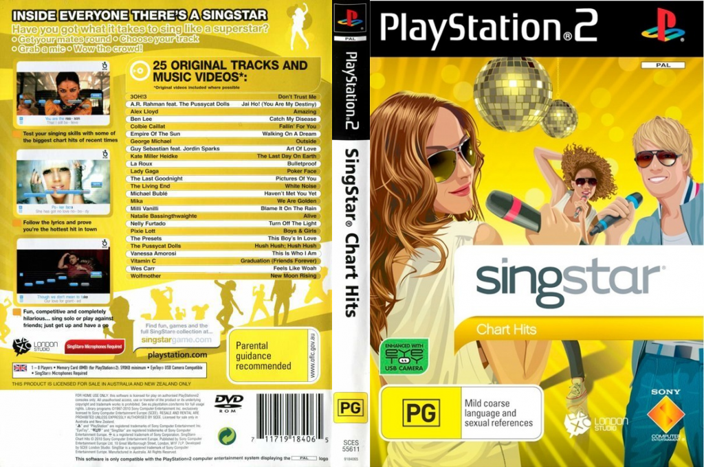 Singstar Chart Hits — box-texture (EU)