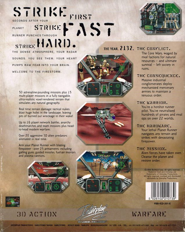 Shattered Steel — box-2D-back (EU)
