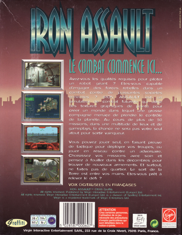 Iron Assault — box-2D-back (FR)