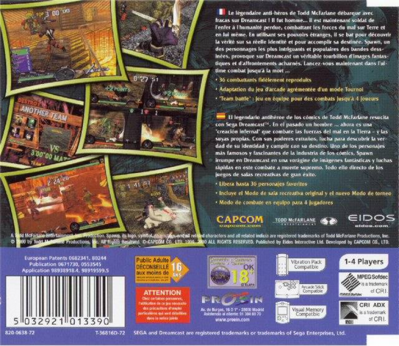 Spawn - In the Demon's Hand — box-2D-back (EU)