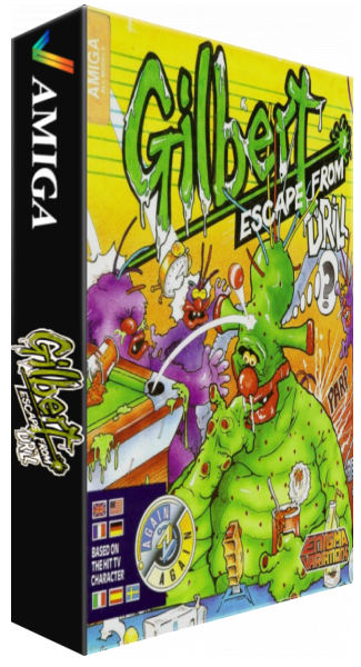 Gilbert - Escape from Drill — box-3D (EU)