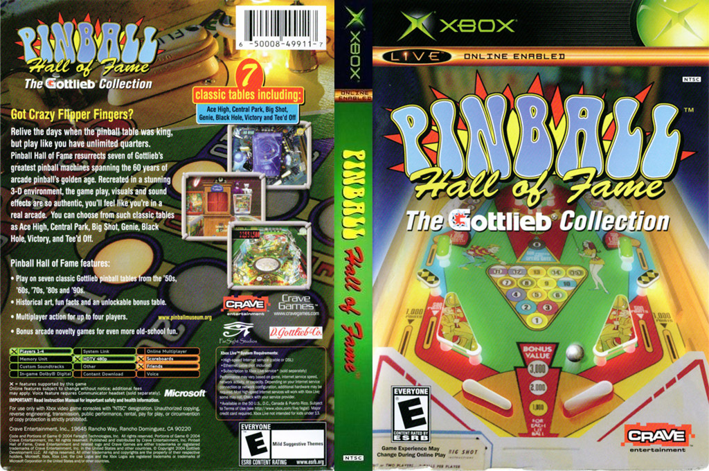 Pinball Hall of Fame - The Gottlieb Collection — box-texture (US)