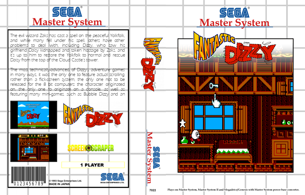 Fantastic Dizzy — box-texture (SS)