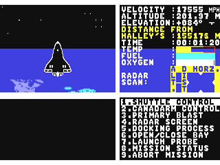 The Halley Mission : A Shuttle Simulation — ss (WOR)