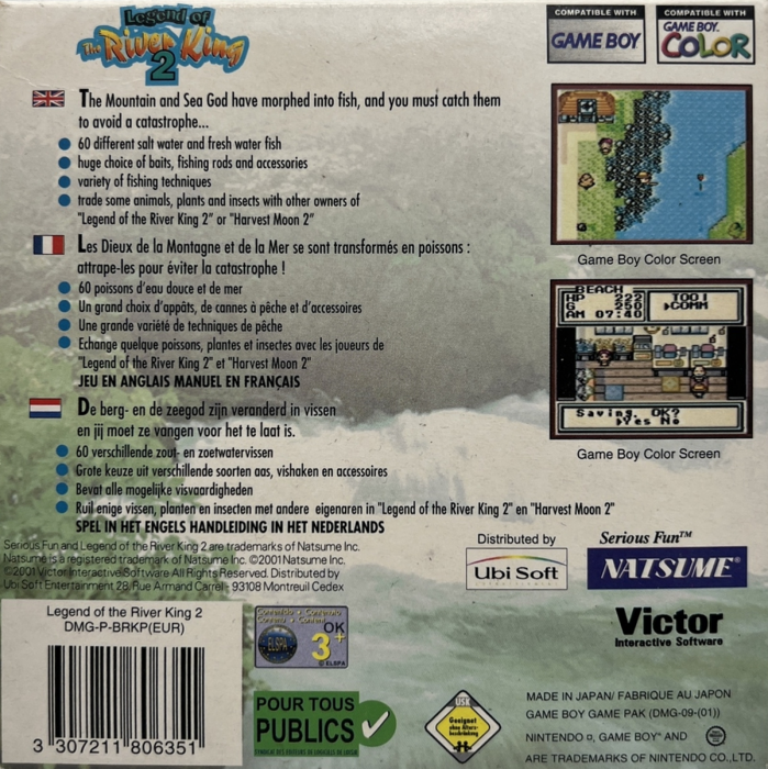 Legend of the River King 2 — box-2D-back (EU)