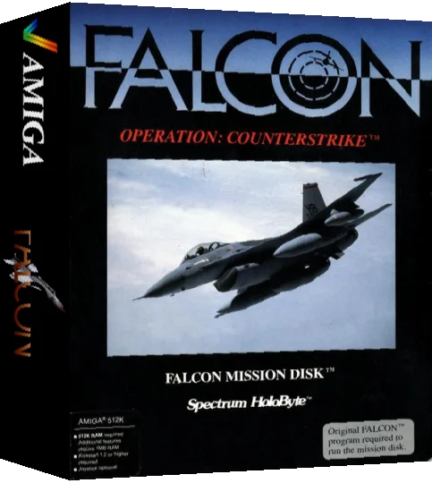 Falcon Mission Disk - Operation Counterstrike — box-3D (WOR)