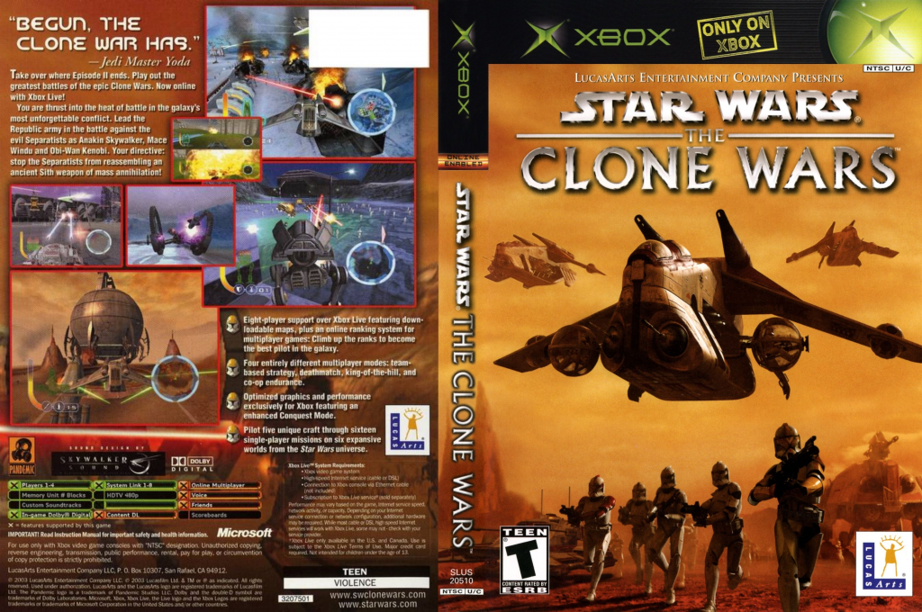 Star Wars - The Clone Wars — box-texture (US)