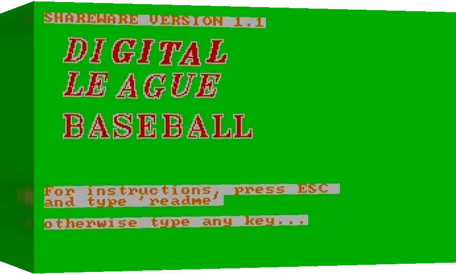 Digital League Baseball — box-3D (WOR)