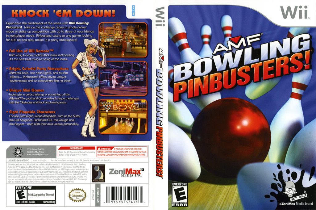 AMF Bowling - Pinbusters! — box-texture (US)