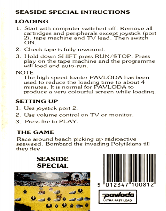 Seaside Special — box-2D-back (EU)
