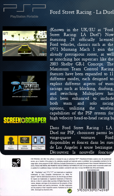 Ford Street Racing XR Edition — box-2D-back (SS)