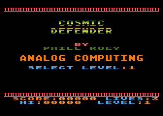 Cosmic Defender — sstitle (WOR)