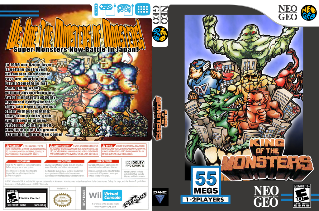 King Of The Monsters — box-texture (US)