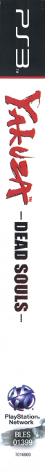 Yakuza - Dead Souls — box-2D-side (EU)