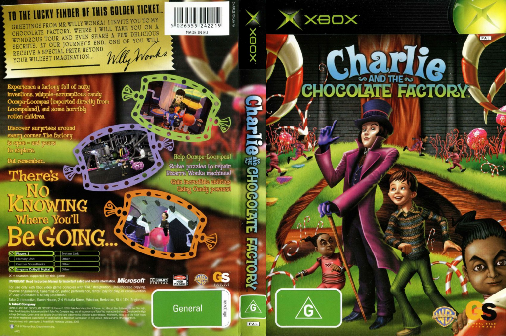 Charlie and the Chocolate Factory — box-texture (AU)