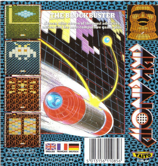 Arkanoid — box-2D-back (EU)