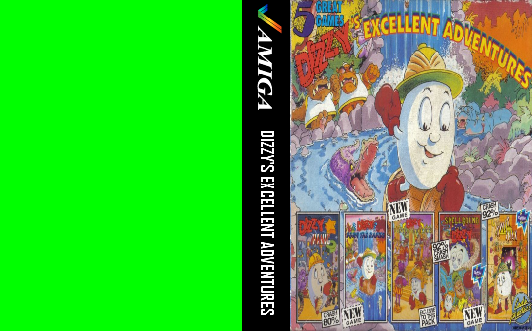 Dizzy's Excellent Adventures — box-texture (UK)