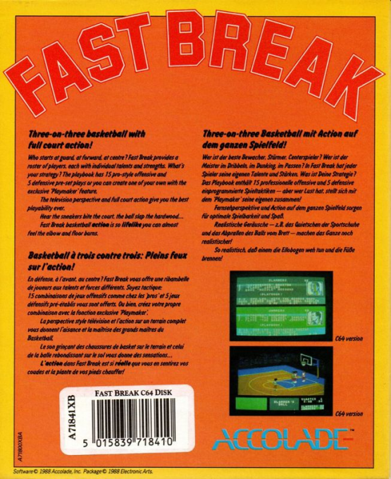 Fast Break — box-2D-back (EU)