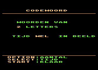Code-woord — ss (WOR)