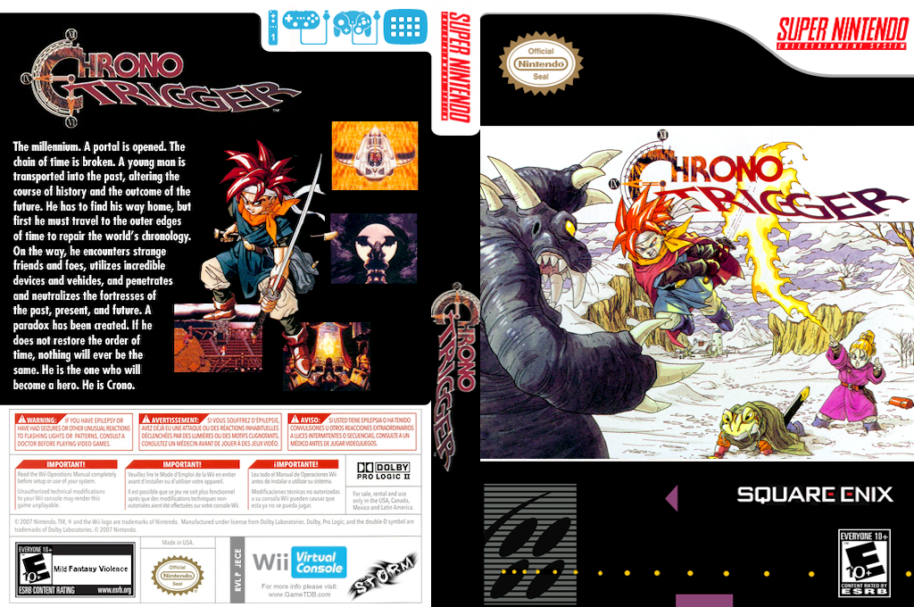 Chrono Trigger — box-texture (US)