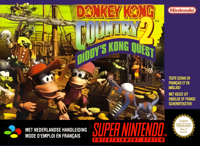 Donkey Kong Country 2 - Diddy's Kong Quest — box-2D (EU)
