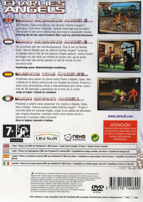 Charlie's Angels — box-2D-back (EU)