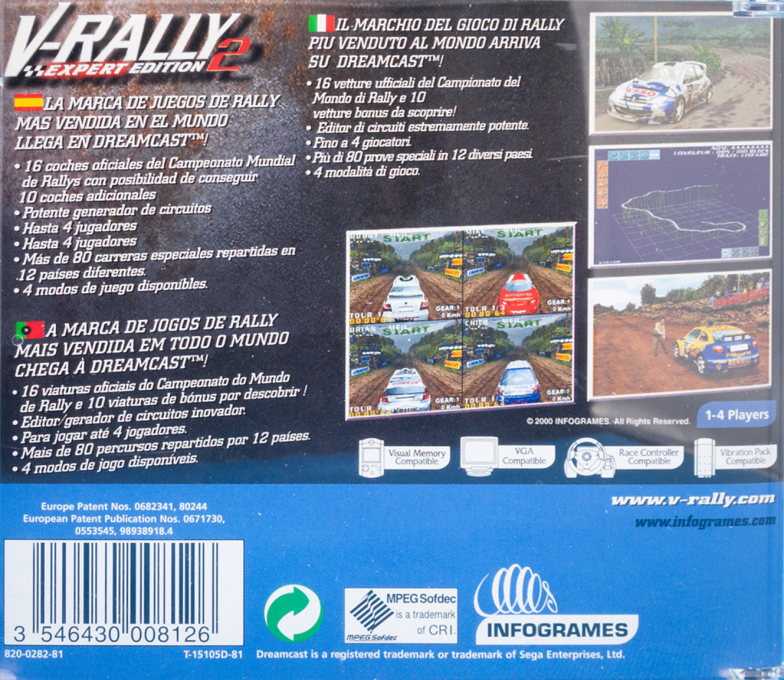 Test Drive V-Rally — box-2D-back (EU)