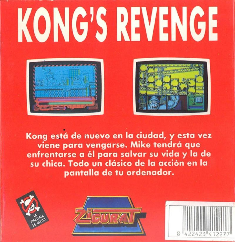 Kong's Revenge — box-2D-back (ES)