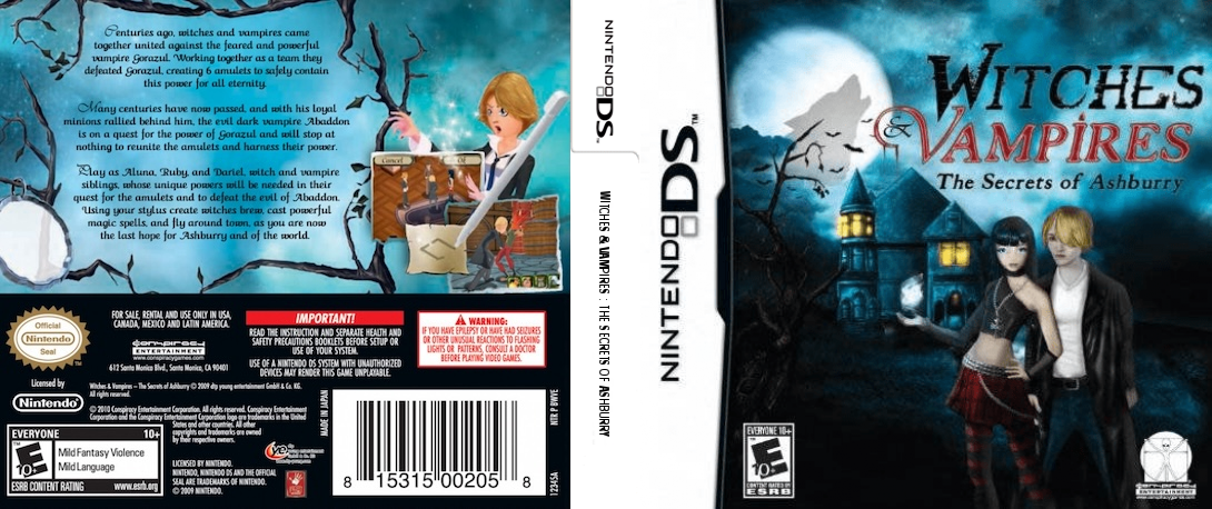 Witches & Vampires - The Secrets of Ashburry — box-texture (US)