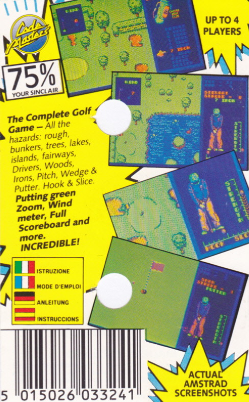 Pro Golf Simulator — box-2D-back (EU)