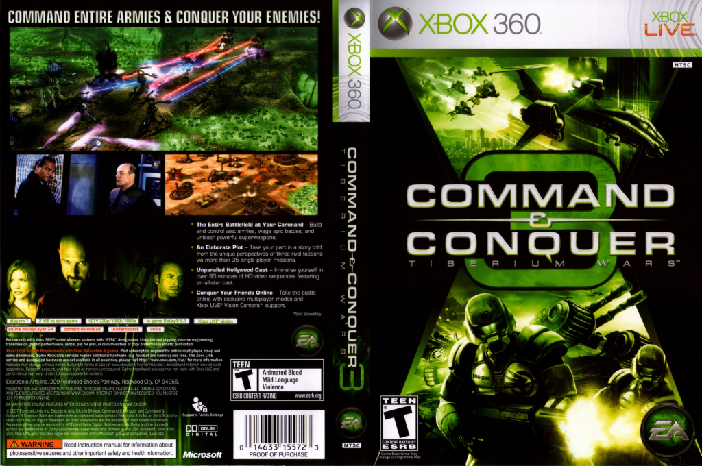 Command & Conquer 3 - Les Guerres du Tiberium — box-texture (US)