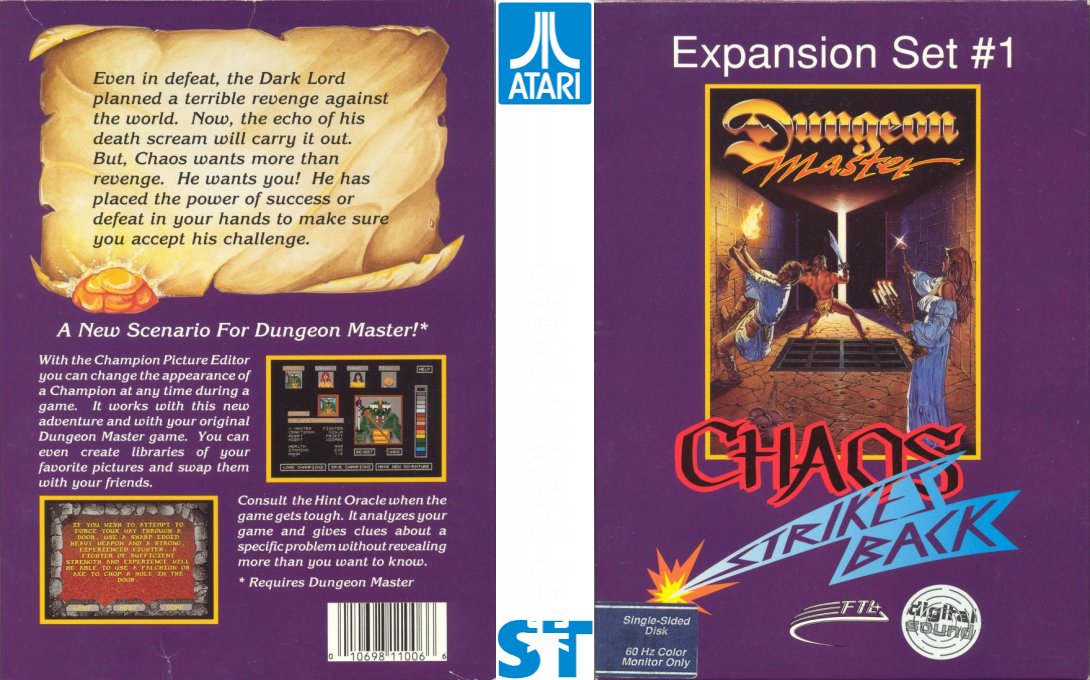 Dungeon Master - Chaos Strikes Back — box-texture (US)