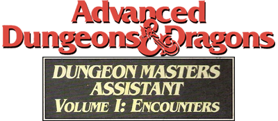 Advanced Dungeons & Dragons - Dungeon Masters Assistant - Volume I - Encounters — wheel (US)