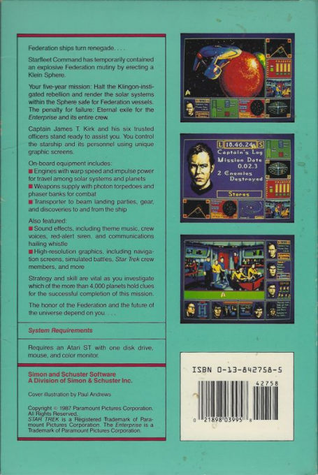 Star Trek - The Rebel Universe — box-2D-back (US)